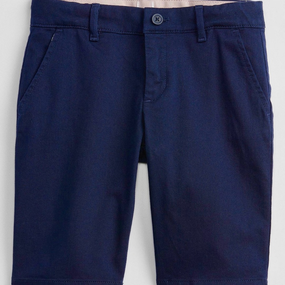 GAP Blue Chino Bermuda Fit Shorts, Girls uniform shorts